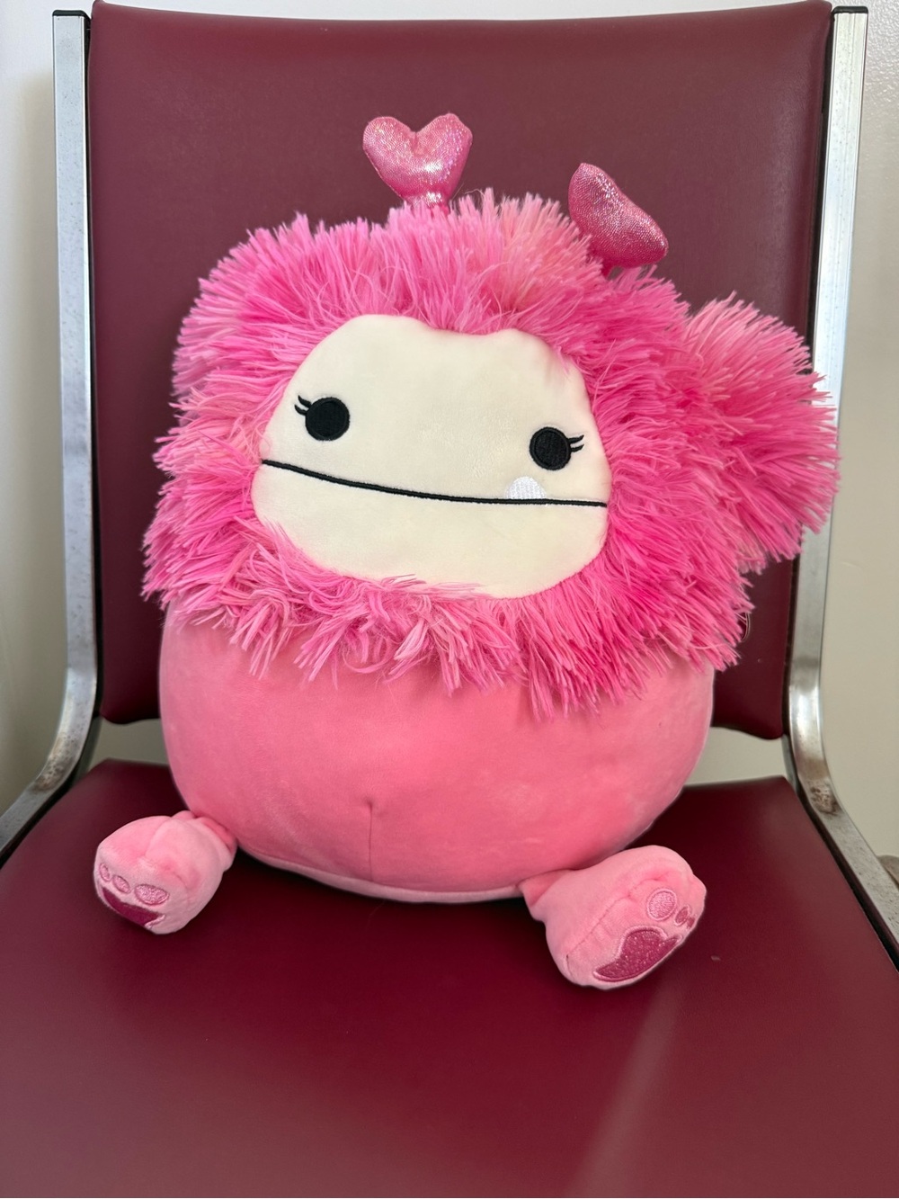 NWT Squishmallows Caparinne the Pink Bigfoot Valentine's 11"